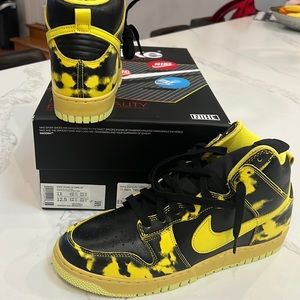 Dunk high black/yellow acid size 11
